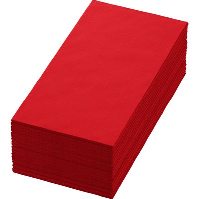 Serviette Dunisoft rouge 40x40 pliage en 8 par 360