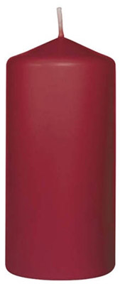 Bougies cylindrique bordeaux 100X50 mm Duni