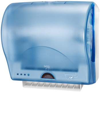 Distributeur d’essuie mains Enmotion Lotus Impulse bleu compact