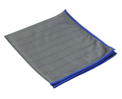 Chiffon microfibre carbone 40x50cm gris/bleu