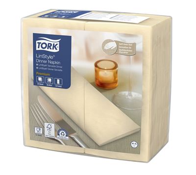 Serviette Tork Linstyle dinner vanille les 700