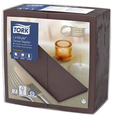 Serviette Tork Linstyle cacao pliage 8 les 700
