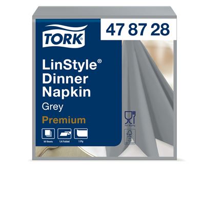 Serviette Tork Linstyle dinner gris les 50