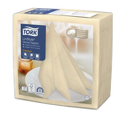 Serviette Tork Linstyle dinner vanille