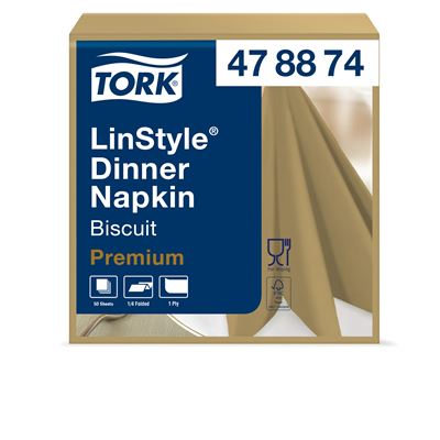 Serviette Tork Linstyle dinner bistre les 50