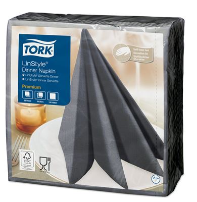 Serviette Tork Linstyle anthracite les 50