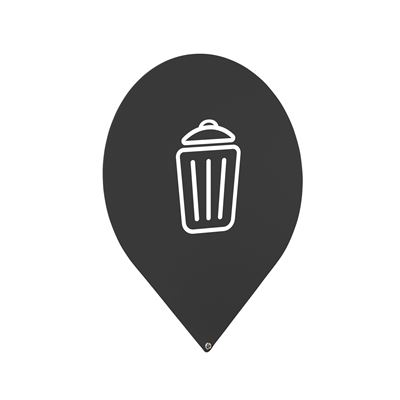 Plaque signalétique poubelle Trinox autres déchets