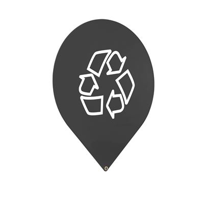 Plaque signalétique poubelle Trinox recyclables