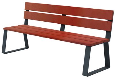 Banc a fixer bois et anthracite