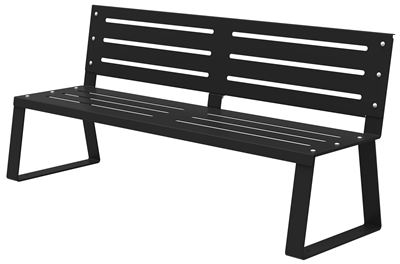 Banc en metal noir