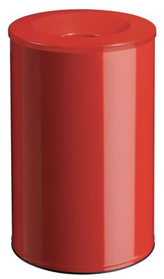 Poubelle anti-feu 90L rouge Rossignol