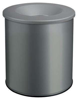 Poubelle anti-feu 15L gris neo - Voussert