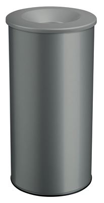 Poubelle anti-feu 50L gris neo