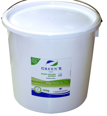 Poudre lave vaisselle professionnelle Ecolabel Green 10 kg