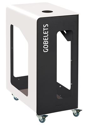 Poubelle de tri sélectif vigipirate à roulettes 90L gobelets cubatri