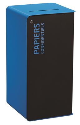 Poubelle de tri sélectif 75L papiers confidentiels cubatri