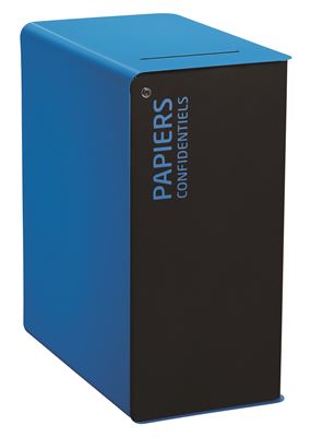 Poubelle de tri sélectif 90L papiers confidentiels cubatri