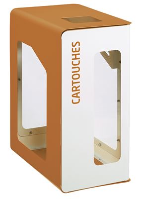 Poubelle de tri sélectif vigipirate 90L cartouches cubatri blanc