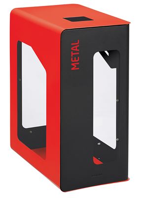 Poubelle de tri sélectif vigipirate 90L métal cubatri