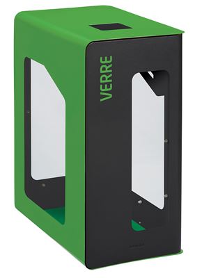 Poubelle de tri sélectif vigipirate 90L verre cubatri