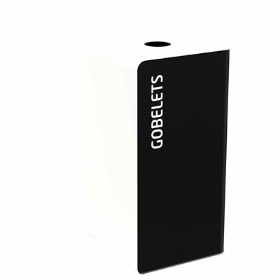 Poubelle de tri sélectif 75L gobelets cubatri