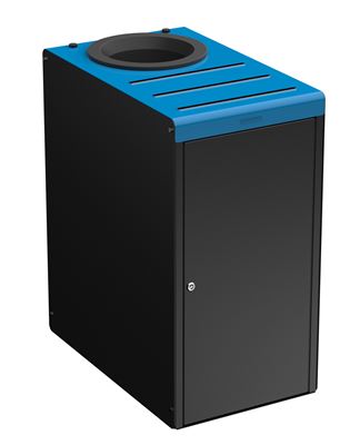 Poubelle de tri selectif restaurant 90L Alitri bleu