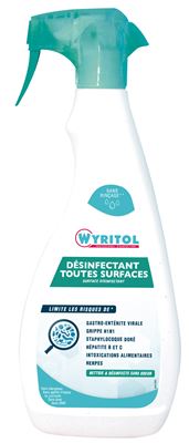 Wyritol détergent désinfectant sans allergènes 750ml