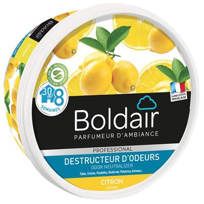 Boldair gel destructeur d’odeur citron 300 grs