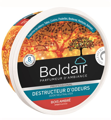 Boldair gel destructeur d’odeur bois ambré 300 grs