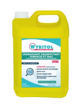 Wyritol desinfectant sols surfaces virus 5L