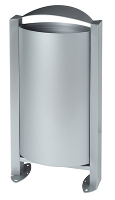 Poubelle exterieure Rossignol Arkéa 60 L gris metal