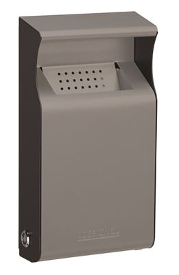 Cendrier exterieur mural rossignol 1L kopa gris