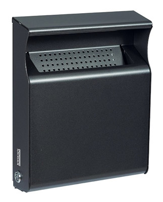 Cendrier exterieur mural rossignol 2 L Kopa anthracite mat