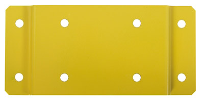 Plaque de fixation murale poubelle rossignol jaune colza