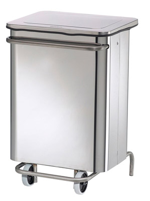 Poubelle de cuisine Haccp collecroule inox 70 L