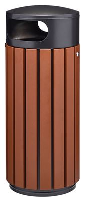 Poubelle extérieur aluminium 80L