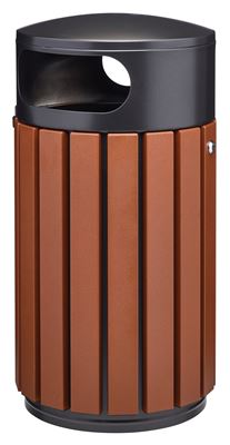 Poubelle extérieur aluminium 60L