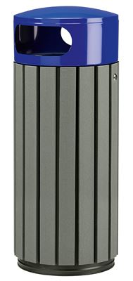 Poubelle exterieur 60 L bleu