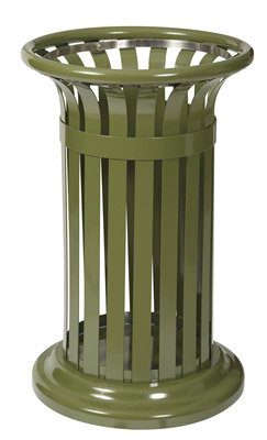 Poubelle exterieure tulipe Rossignol 60L vert olive