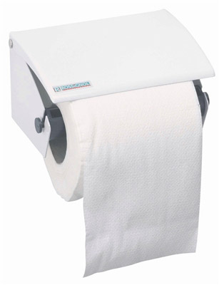 Distributeur papier toilette acier epoxy pour rouleaux