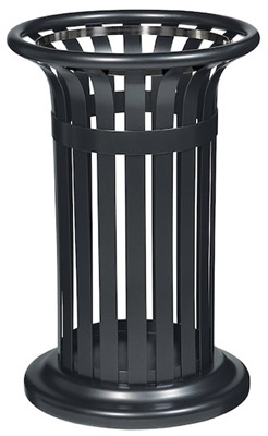 Poubelle exterieure tulipe Rossignol 60L anthracite