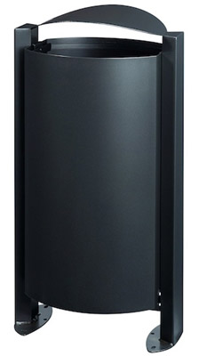 Poubelle exterieure 100 L Rossignol Arkéa anthracite mat 