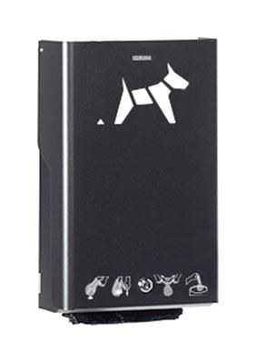 Distributeur de sachets pour hygiene canine noir