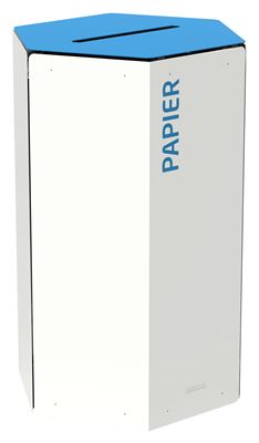 Poubelle tri sélectif Rossignol 50L papier blanc