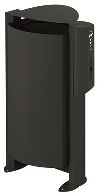 Poubelle borne canine Rossignol 100L anthracite