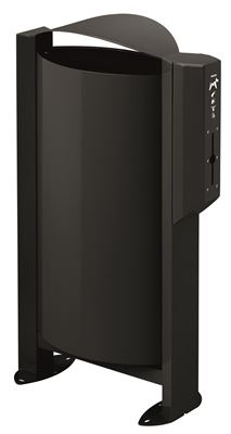 Poubelle borne canine Rossignol 60L grise manganèse