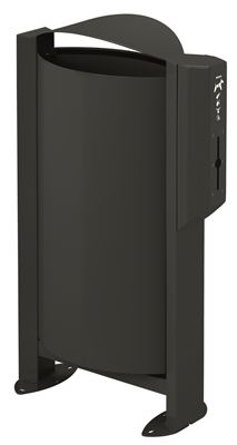 Poubelle borne canine Rossignol 60L anthracite