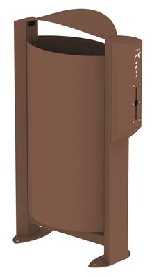Poubelle borne canine Rossignol 60L corten