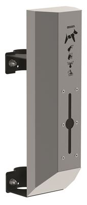 Distributeur hygiène canine pour poteau gris metal Rossignol