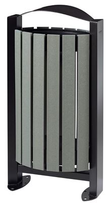 Poubelle exterieur imitation bois Rossignol 60L
